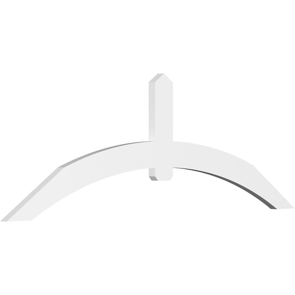 Ekena Millwork Archdale Architectural Grade PVC Gable Bracket, 96"W x 32"H x 2"D x 6"F, 8/12 Pitch GBP096X32X0206ARC00 - main